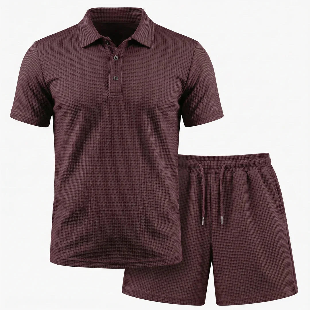 Capri Set – Men’s Ultra Comfortable Shorts and Polo Shirt