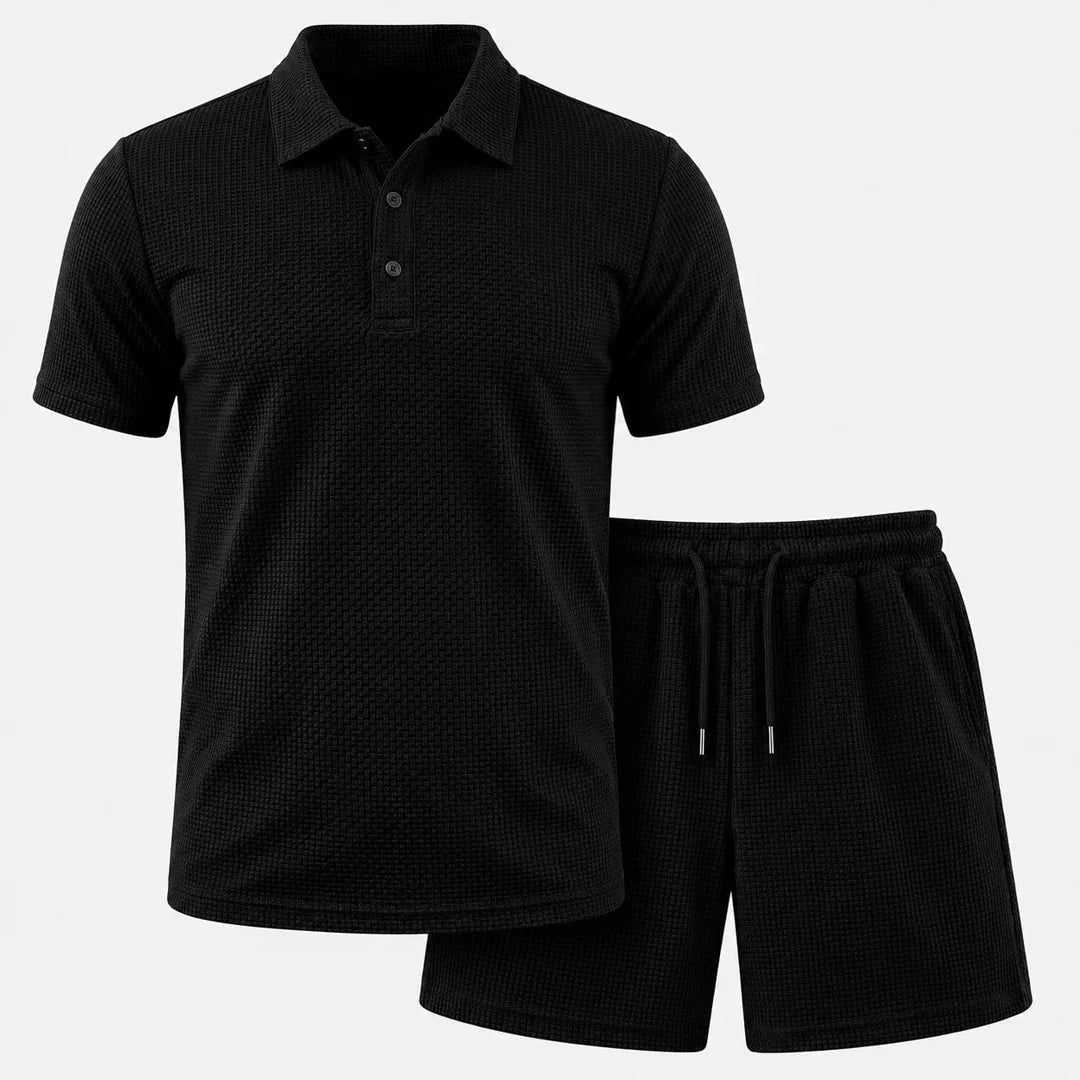 Capri Set – Men’s Ultra Comfortable Shorts and Polo Shirt