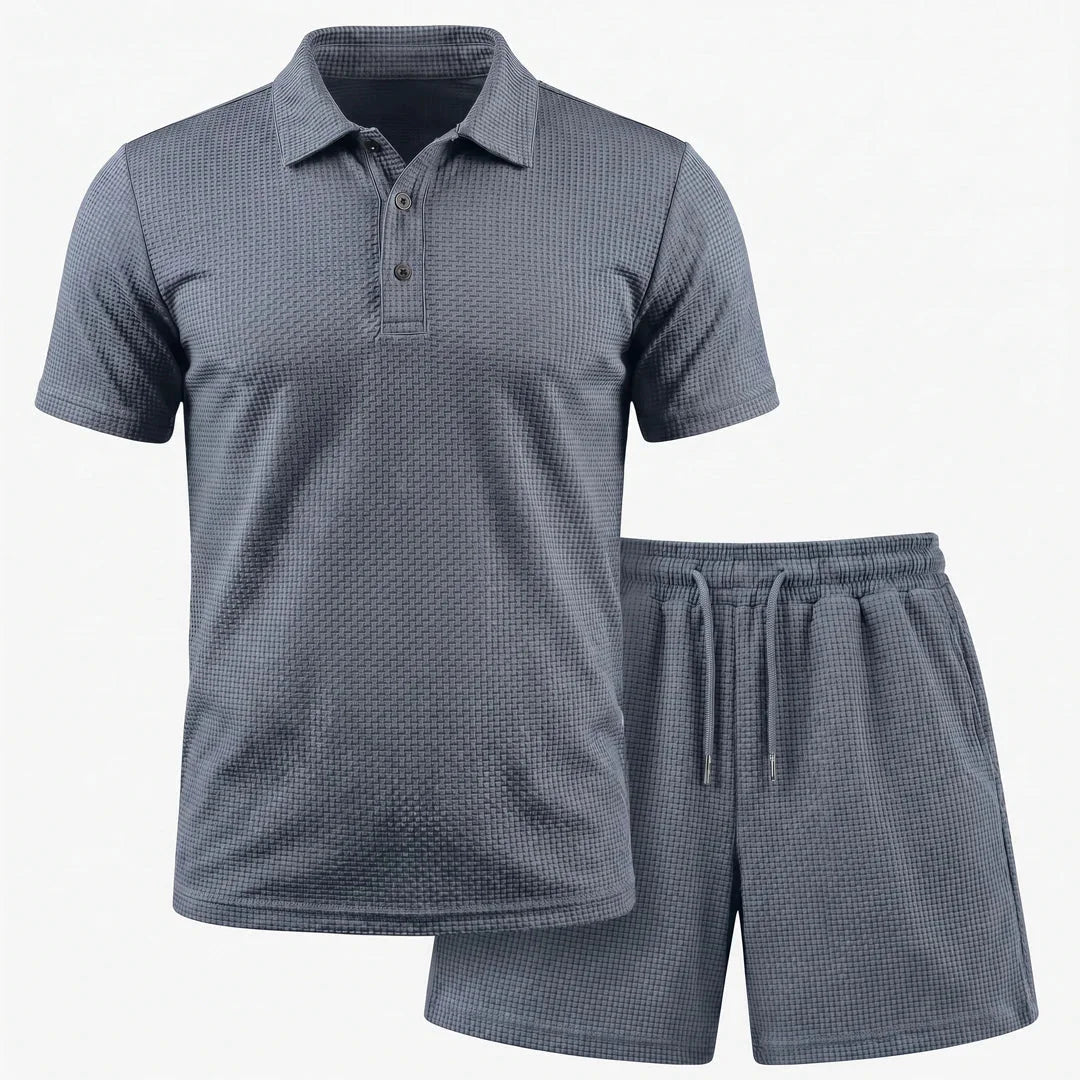 Capri Set – Men’s Ultra Comfortable Shorts and Polo Shirt